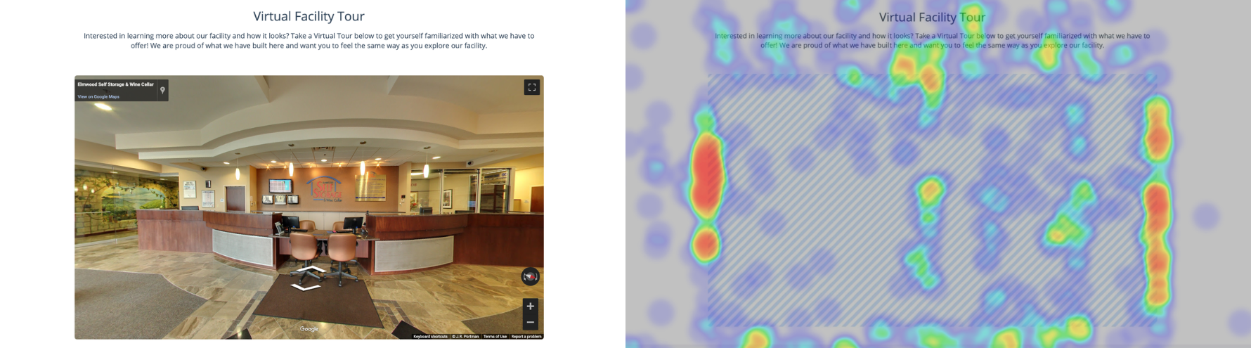 Elmwood Self Storage Heat Map