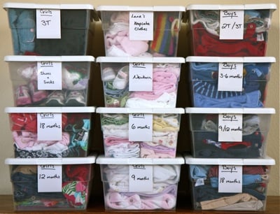 How to REALLY Store Outgrown Kid & Baby Clothes - The Homes I Have Made